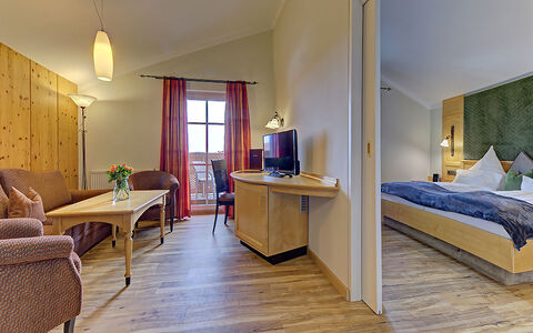 Großzügige Suite im Wellnesshotel im Bayerischen Wald